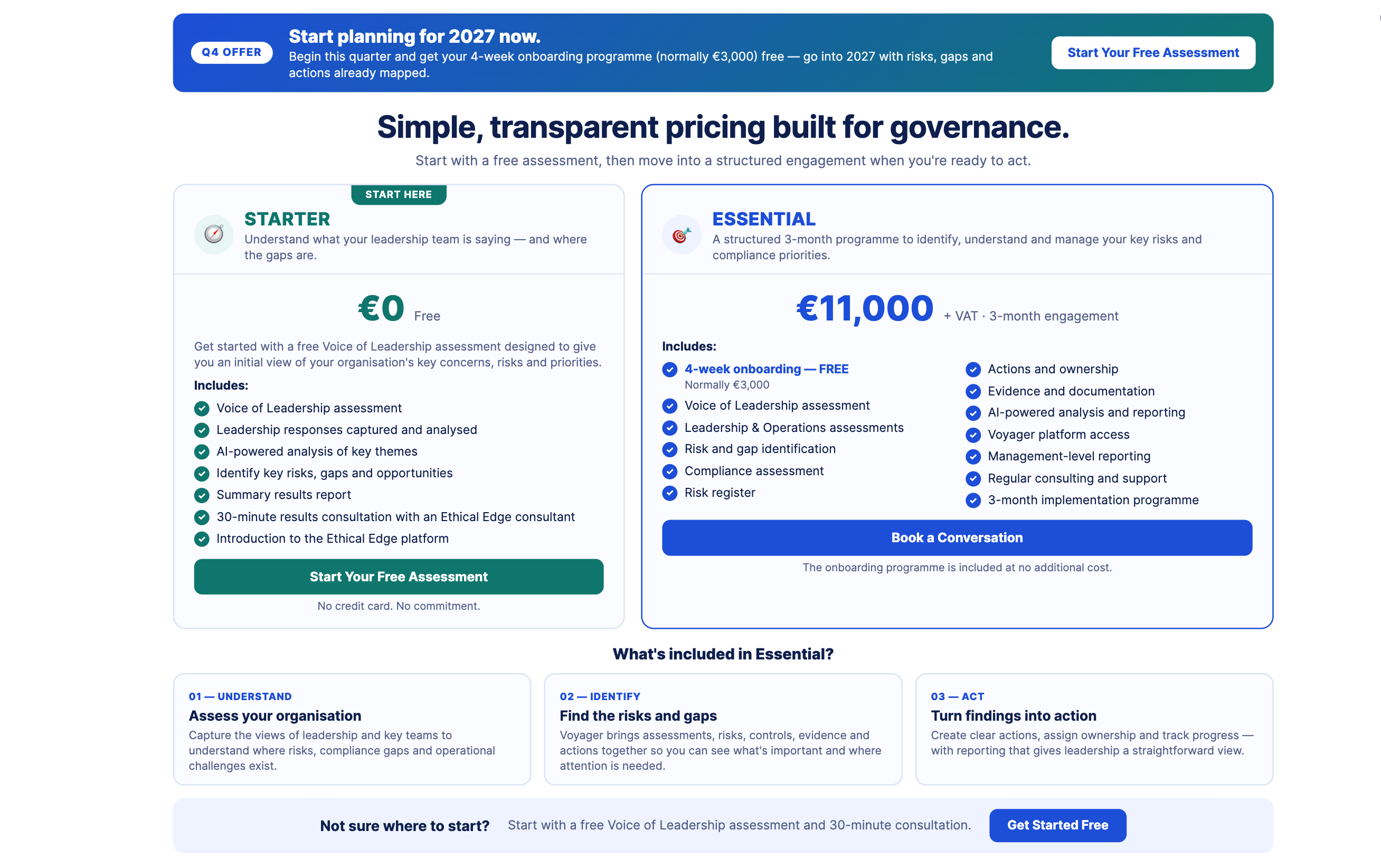 Q4 Pricing Q4 Pricing